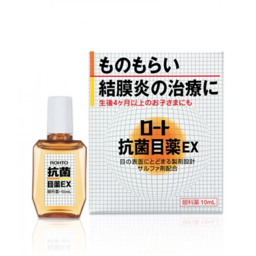 ROHTO Rohto Antibacterial, 10мл. Rohto Капли для глаз японские антибактериальные, индекс свежести 0