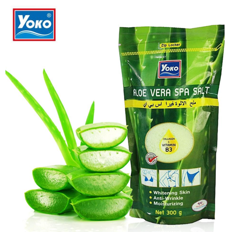 YOKO Yoko Aloe Vera Spa Salt, 300 гр. Скраб для тела солевой c алое вера