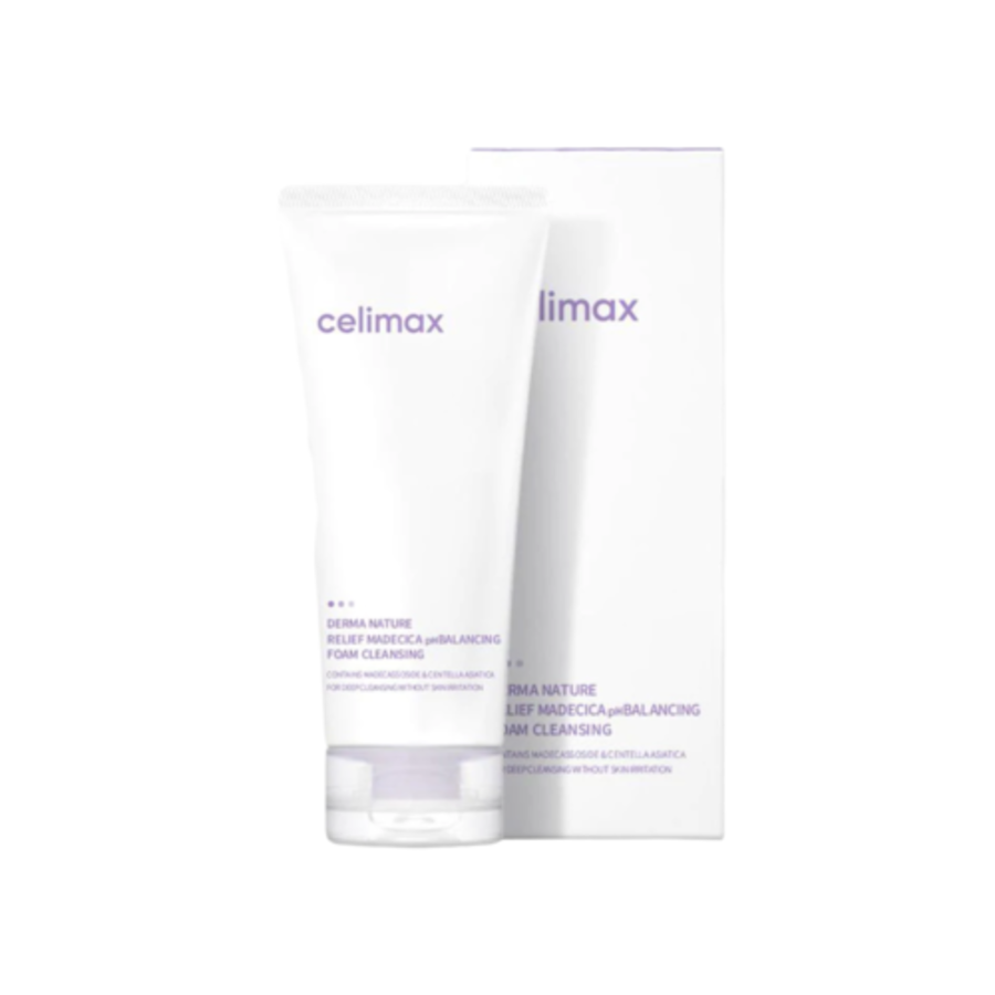 CELIMAX Celimax Relief Madecica pH Balancing Foam Cleansing, 150мл. Пенка для умывания нежная успокаивающая с центеллой