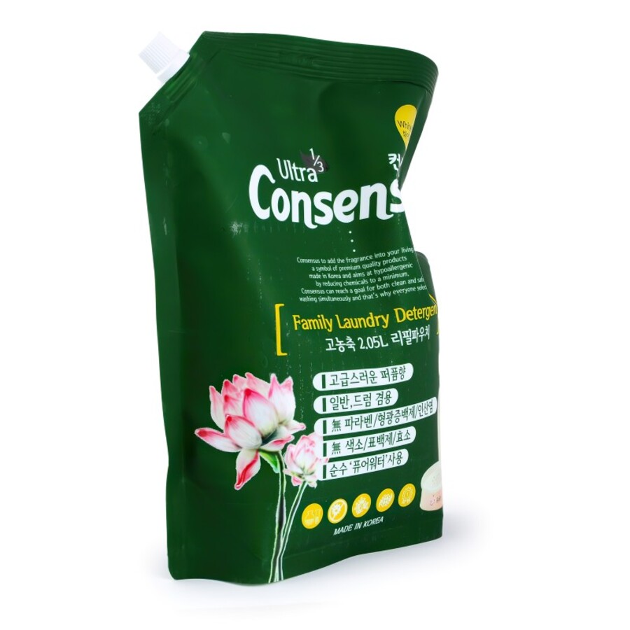 Consensus (HB Global) Consensus Liquid Laundry Detergent, сменная упаковка, 2,05л. Гель для стирки суперконцентрированный с ароматом белого мускуса