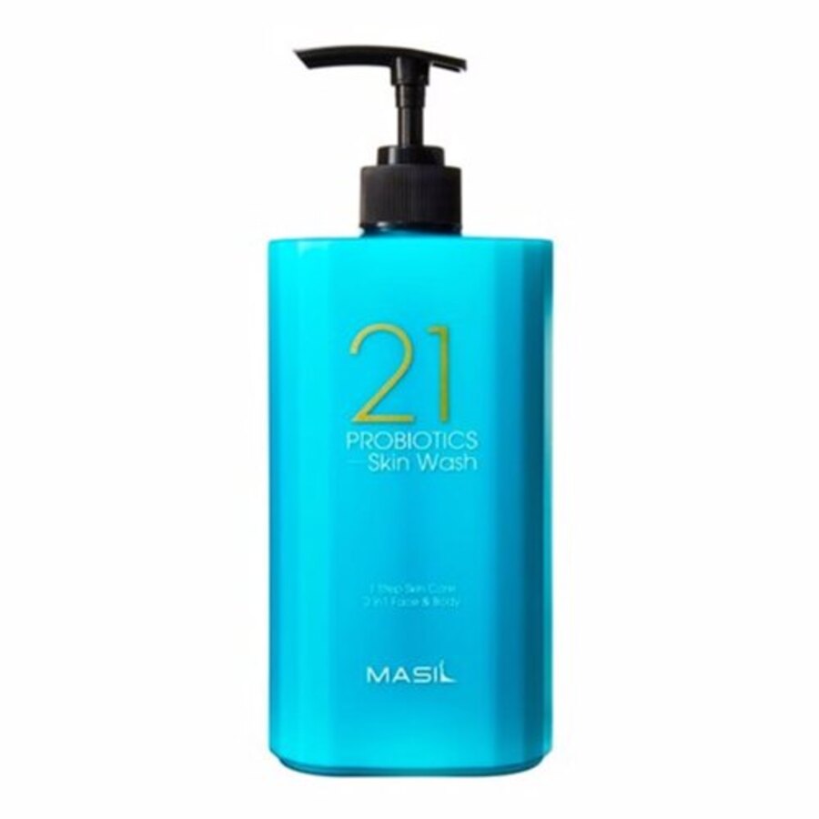 MASIL Masil 21 Probiotics Skin Wash, 500мл. Гель для душа и умывания универсальный 2в1 с пробиотиками