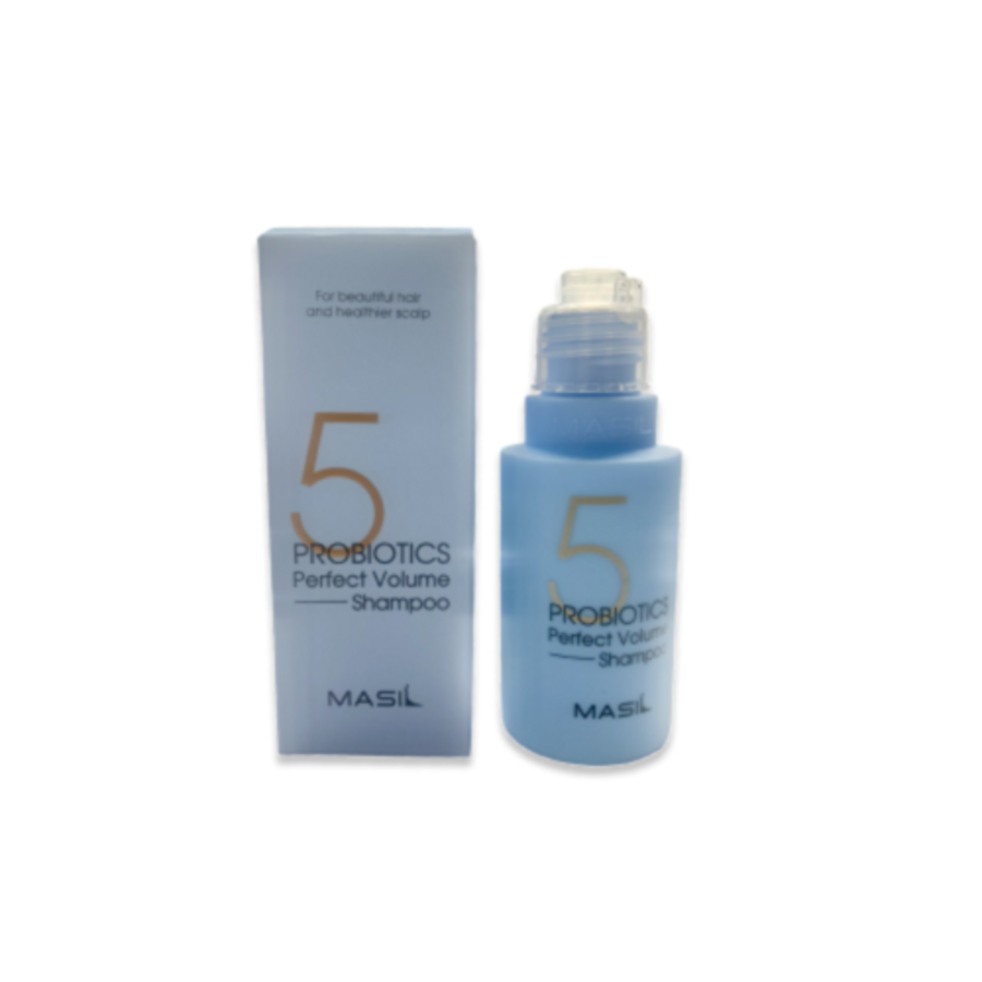 MASIL Masil 5 Probiotics Perpect Volume Shampoo, миниатюра, 50мл. Masil Шампунь для объема волос увлажняющий с пробиотиками