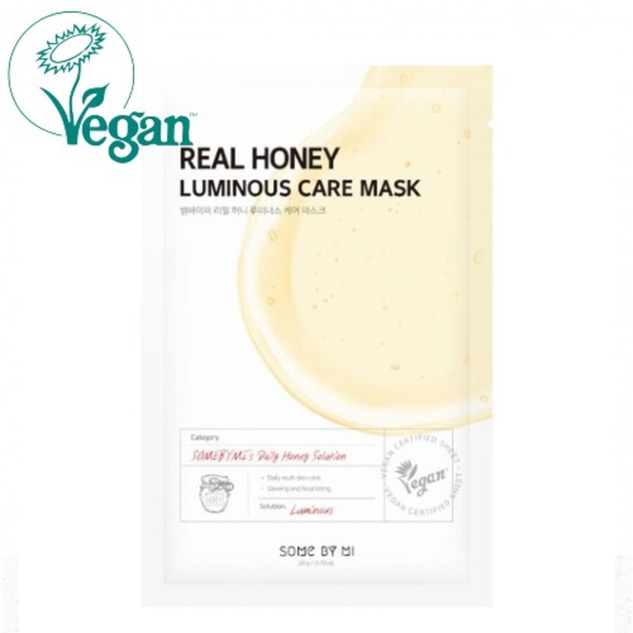 SOME BY MI Some By Mi Real Honey Soothing Care Mask, 20мл. Маска для лица тканевая смягчающая с мёдом