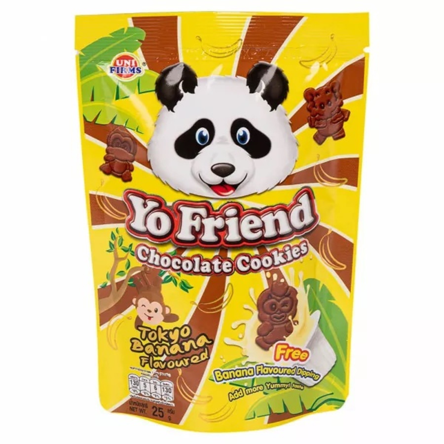 UNIFIRMS Unifirms Yo Friend, 25гр. Печенье шоколадное с баночкой бананового крема