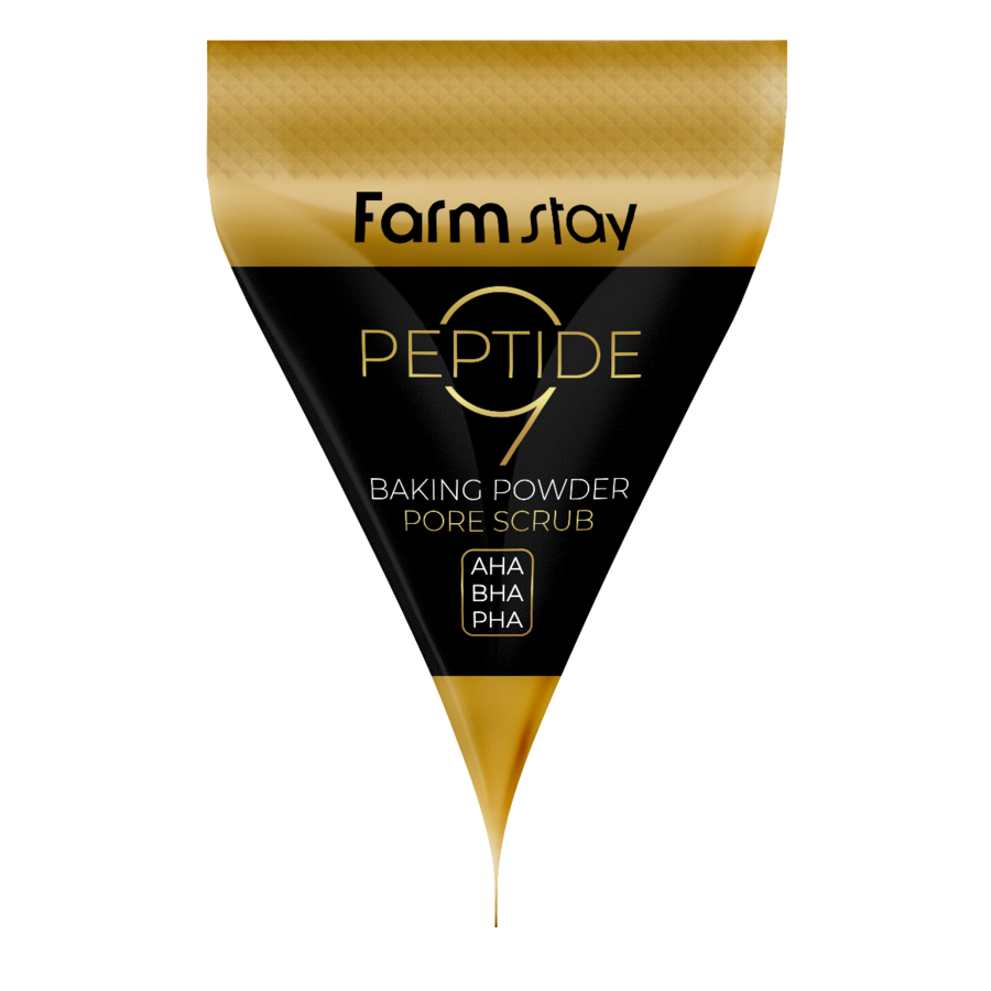 FARMSTAY Peptide 9 Baking Powder Pore Scrub, 7г*25шт. FarmStay Пилинг - скраб для лица с содой и пептидами