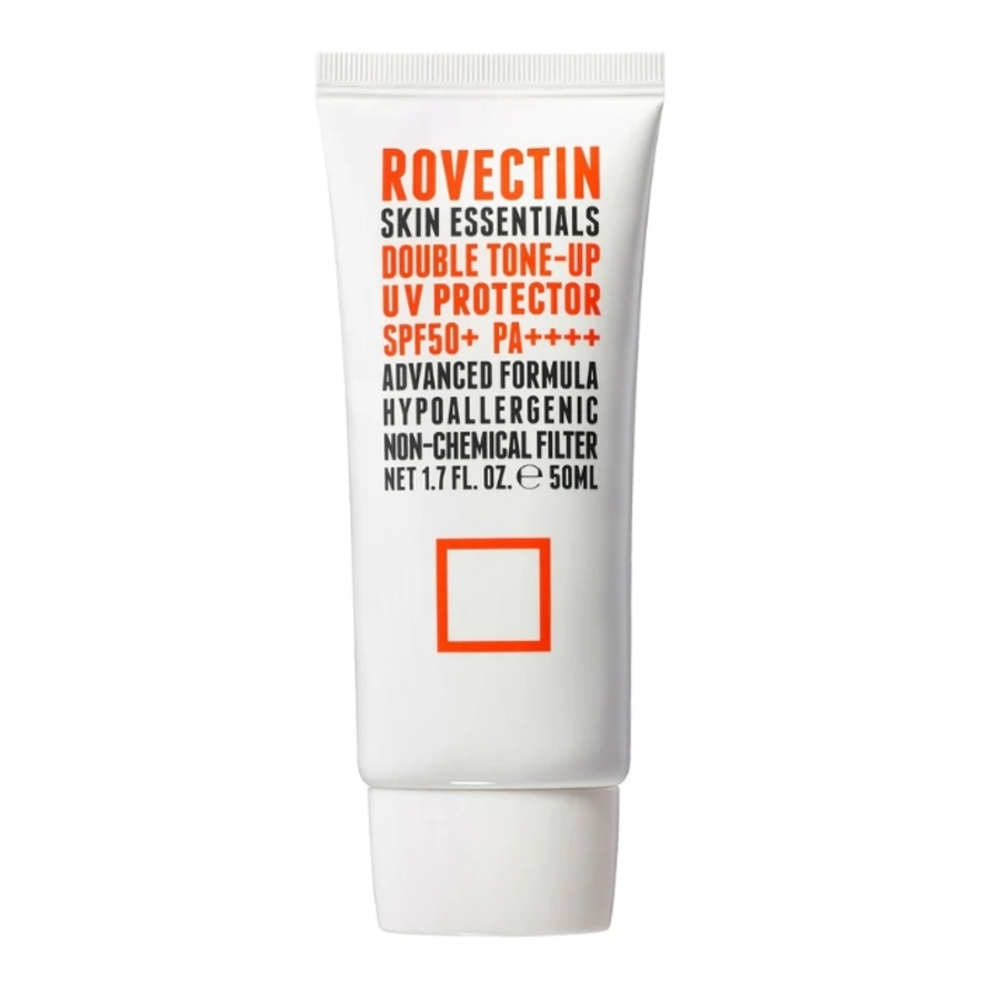 ROVECTIN Rovectin Skin Essentials Double Tone-up UV Protector SPF50+PA++++, 50мл. Крем - база солнцезащитный на физических фильтрах для выравнивания тона
