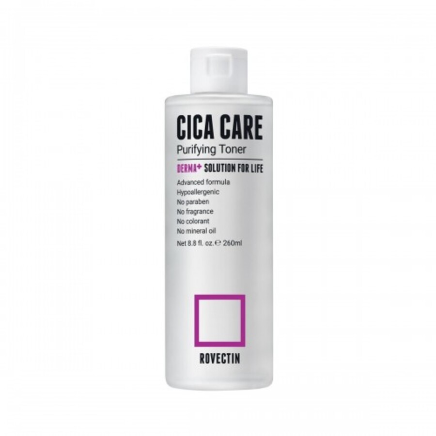 ROVECTIN Rovectin Skin Essentials Cica Care Purifying Toner, 260мл. Тонер для проблемной кожи лица базовый с центеллой