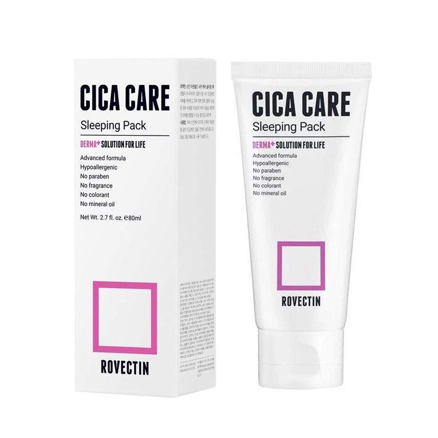ROVECTIN Rovectin Skin Essentials Cica Care Sleeping Pack, 80мл. Маска для лица ночная с центеллой