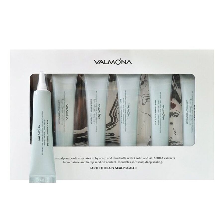 VALMONA Valmona Earth Therapy Scalp Scaler, 15мл. Сыворотка - пилинг для кожи головы с кислотами и каолином