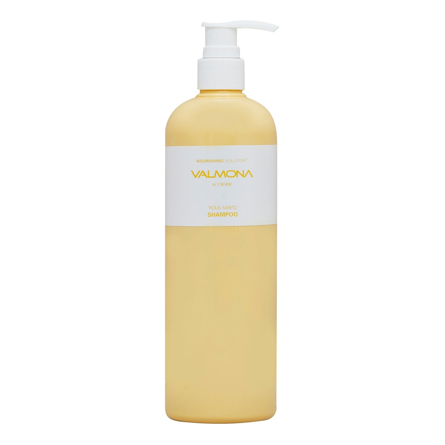 VALMONA Nourishing Solution Yolk-Mayo Nutrient Shampoo, 480мл. Шампунь для волос питательный с экстрактом яичного желтка