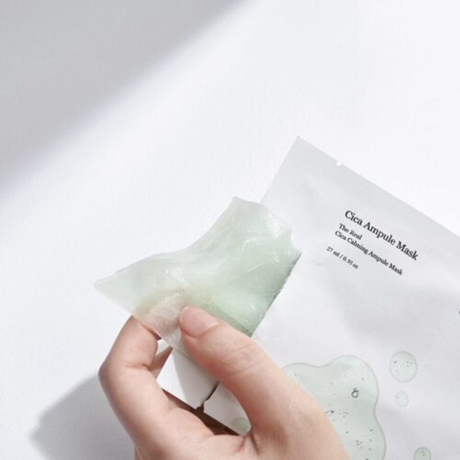 CELIMAX Celimax Cica Calming Ampoule Mask, 27мл*5шт. Celimax Маска для лица тканевая успокаивающая с центеллой