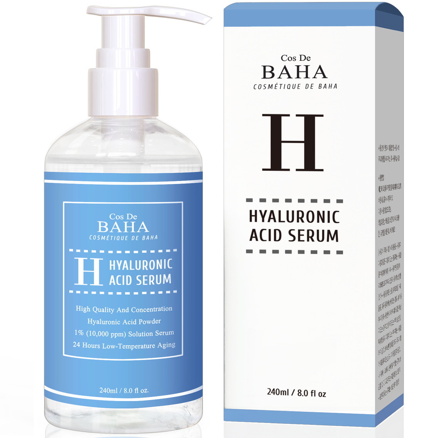 COS DE BAHA Cos De BAHA Hyaluronic Serum (H240), 240мл. Сыворотка для лица увлажняющая на основе гиалуроновой кислотой