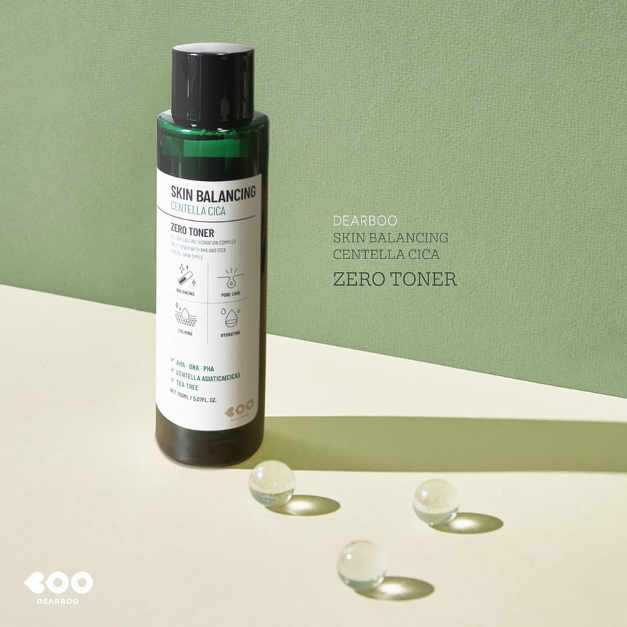 DEARBOO Dearboo Skin Balancing Centella Toner, 150мл. Тонер для лица с 3 видами кислот, центеллой и маслом чайного дерева