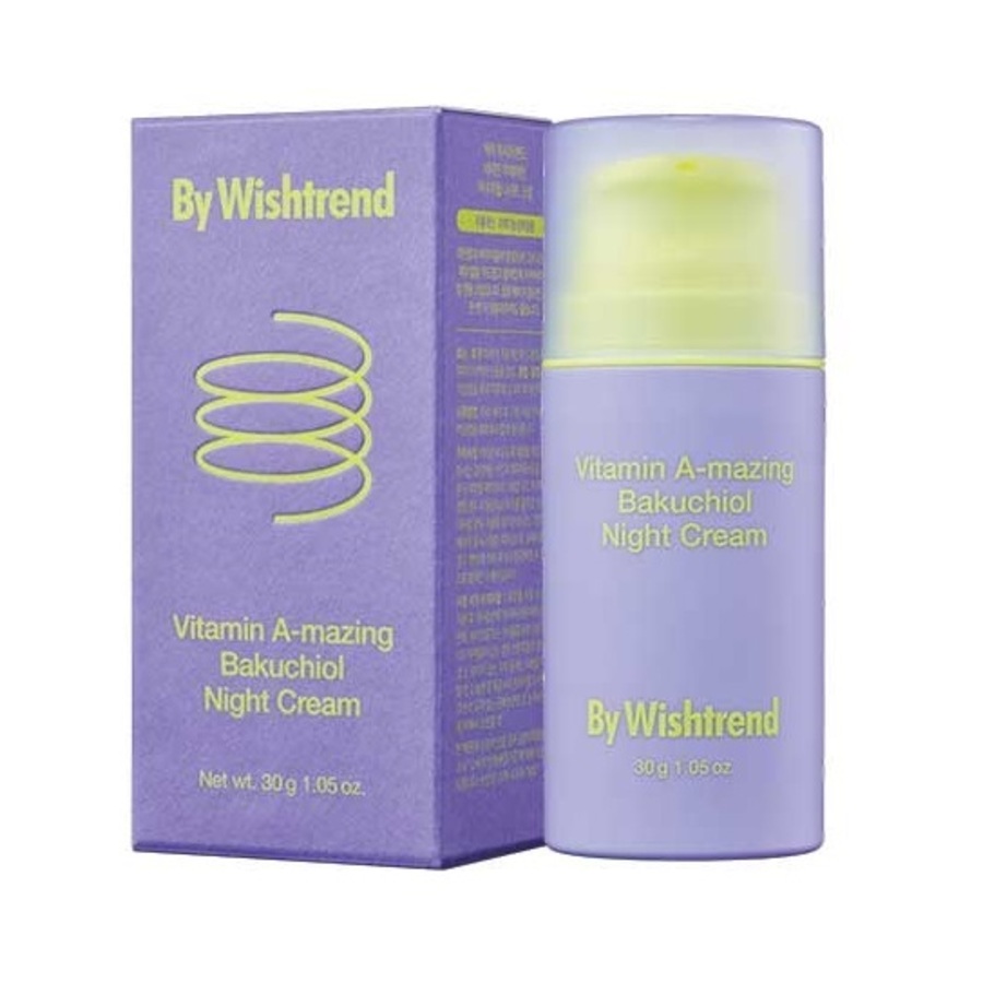 B&D By Wishtrend Vitamin A-Mazing Bakuchiol Night Cream, 30гр. Крем для лица ночной с ретинолом и бакучиолом