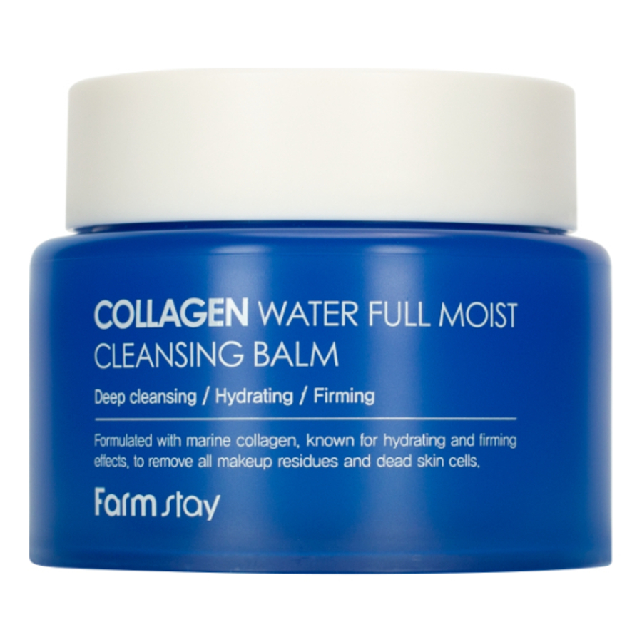 FARMSTAY Collagen Water Full Moist Cleansing Balm, 95мл. FarmStay Бальзам гидрофильный очищающий с коллагеном