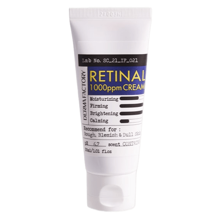 DERMA FACTORY Retinal 1000ppm Cream, 30мл Крем для лица ночной концентрированный с ретиналом