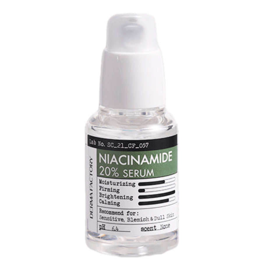 DERMA FACTORY Niacinamide 20% Serum, 30мл Сыворотка для лица с ниацинамидом