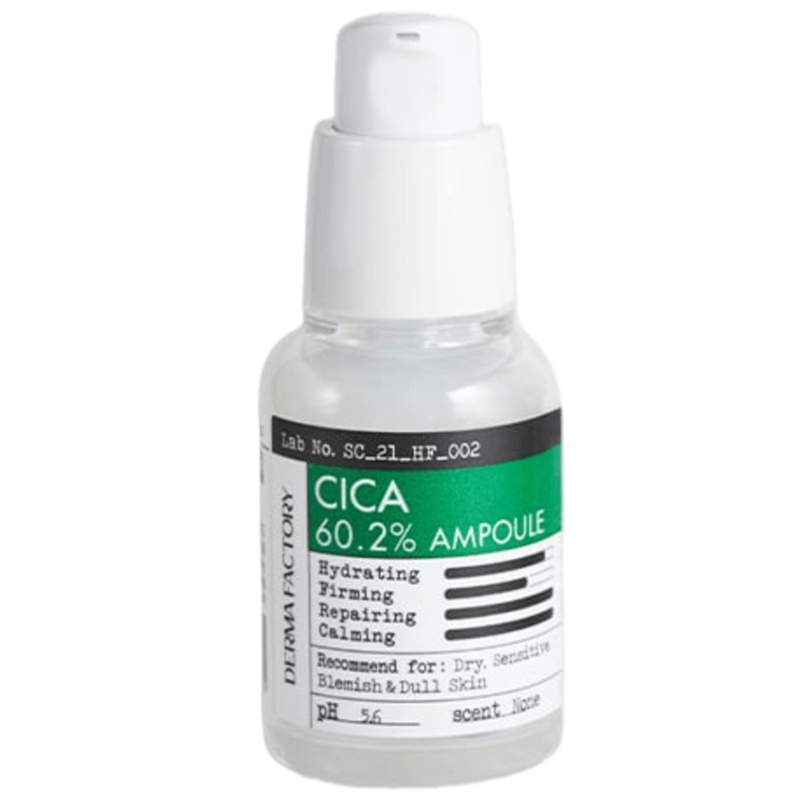 DERMA FACTORY Cica 60.2% Ampoule, 30мл Derma Factory Сыворотка для лица с экстрактом центеллы