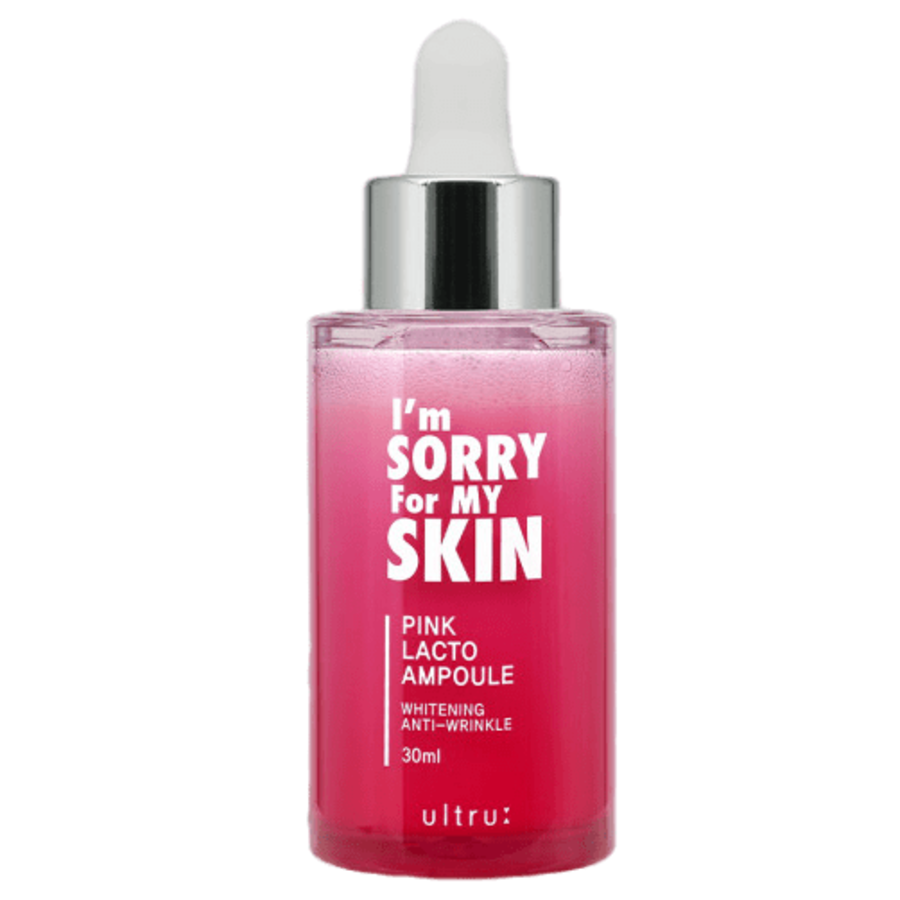 I`M SORRY FOR MY SKIN (ULTRU) I'm Sorry For My Skin Сыворотка с пробиотиками – Pink Lacto Ampoule Whitening Anti-Wrinkle, 30мл