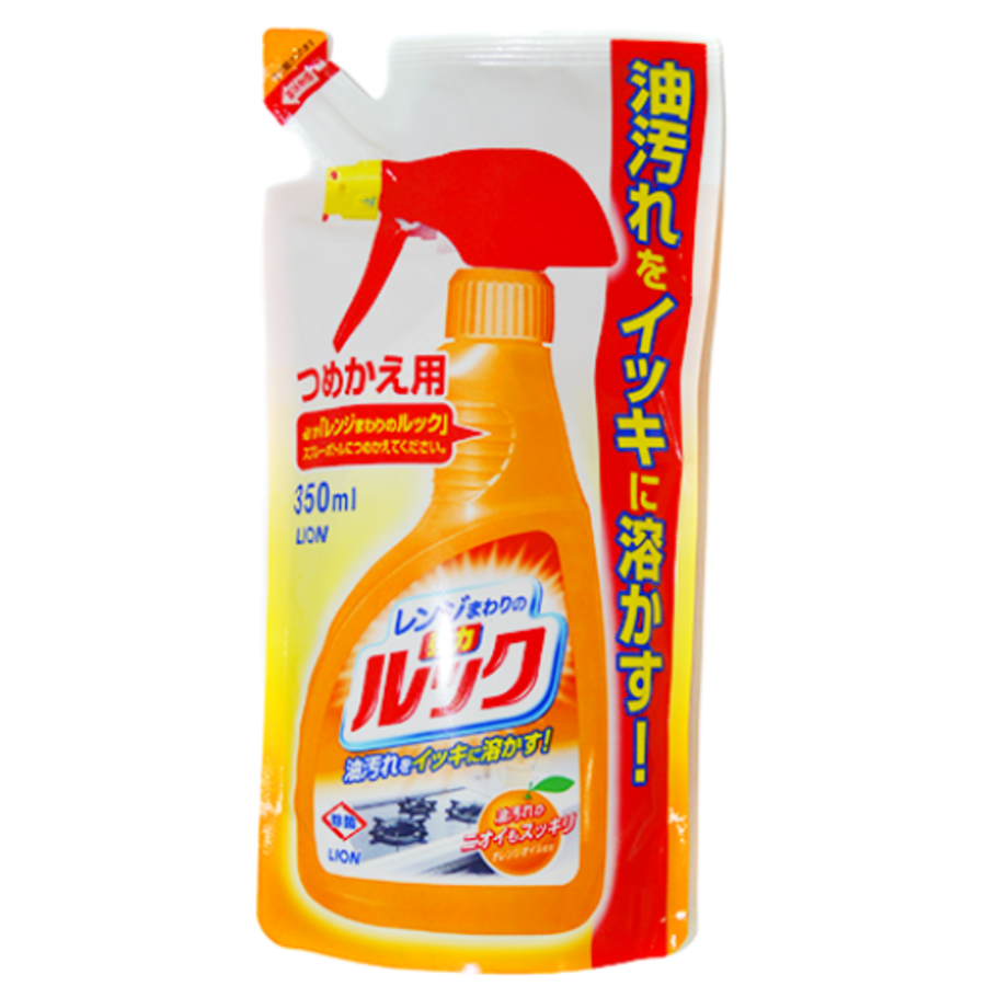 LION Look For Kitchen Range Spray, 350мл Lion Средство для кухонных плит чистящее с ароматом апельсина, запасной блок