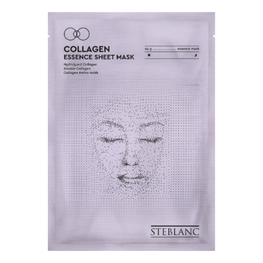 STEBLANC Collagen Essence Sheet Mask, 25гр. Steblanc Маска-эссенция тканевая с коллагеном