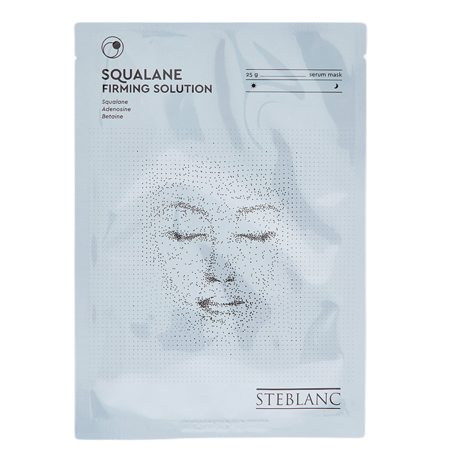 STEBLANC Squalane Firming Solution, 25гр. Steblanc Маска-сыворотка тканевая укрепляющая со скваланом
