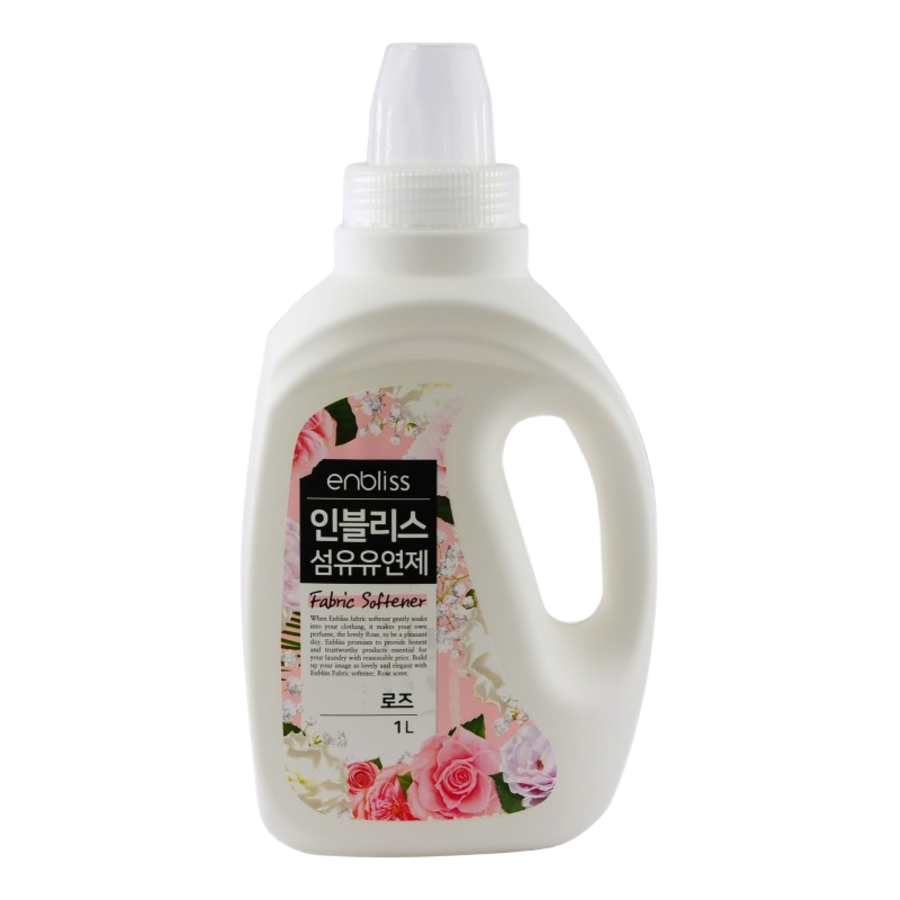 Enbliss (HB Global) Fabric Softener, 1л Enbliss Кондиционер для белья для всей семьи с ароматом розы