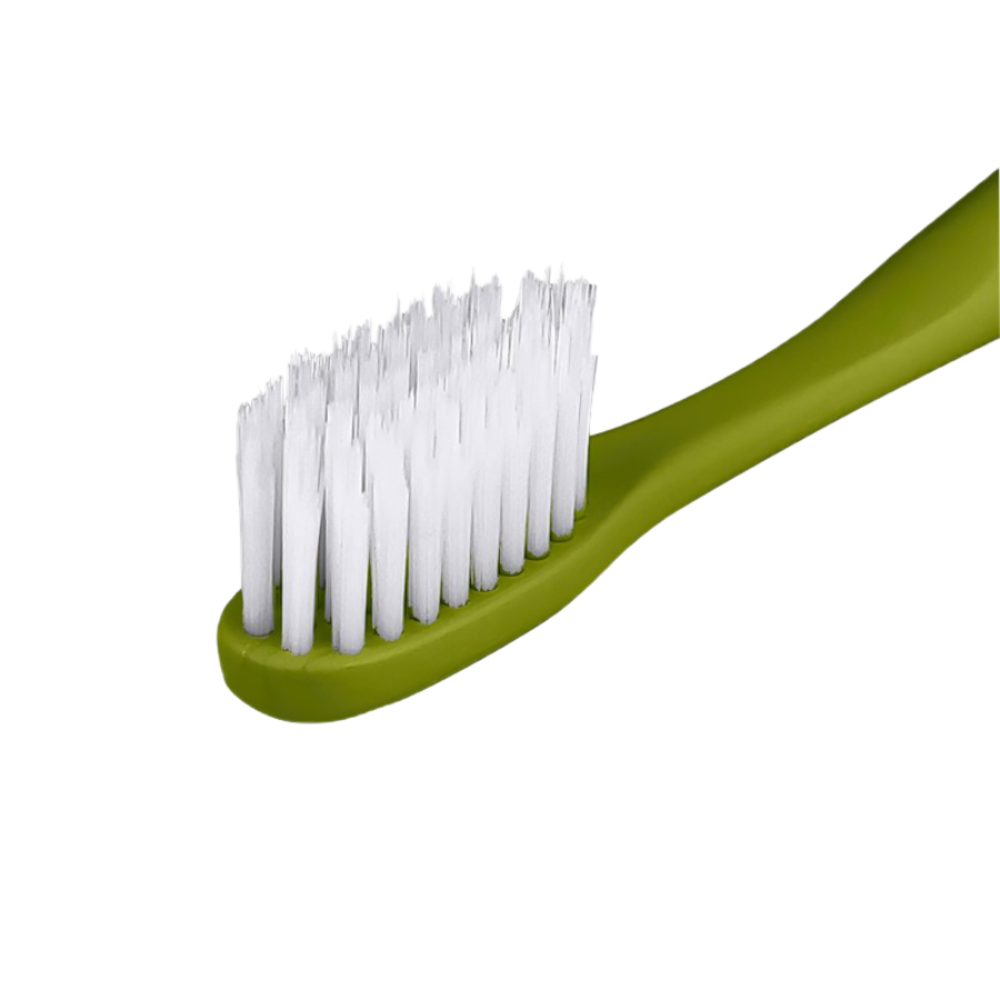 DENTAL CARE Dental Care Nano Silver Pectrum Toothbrush, 1шт Щетка зубная c наночастицами серебра и сверхтонкой двойной щетиной, средней жесткости и мягкой, цвет оливковый