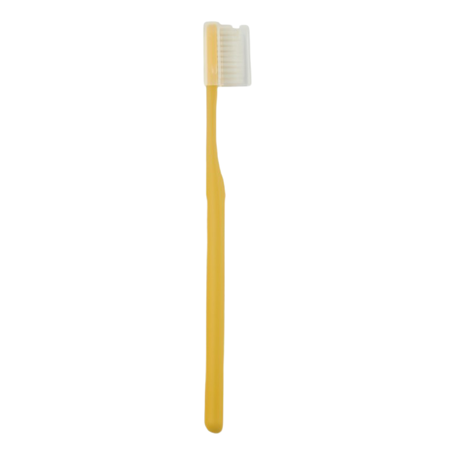 DENTAL CARE Dental Care Nano Silver Pectrum Toothbrush, 1шт Щетка зубная c наночастицами серебра и сверхтонкой двойной щетиной, средней жесткости и мягкой, цвет пастельный желтый