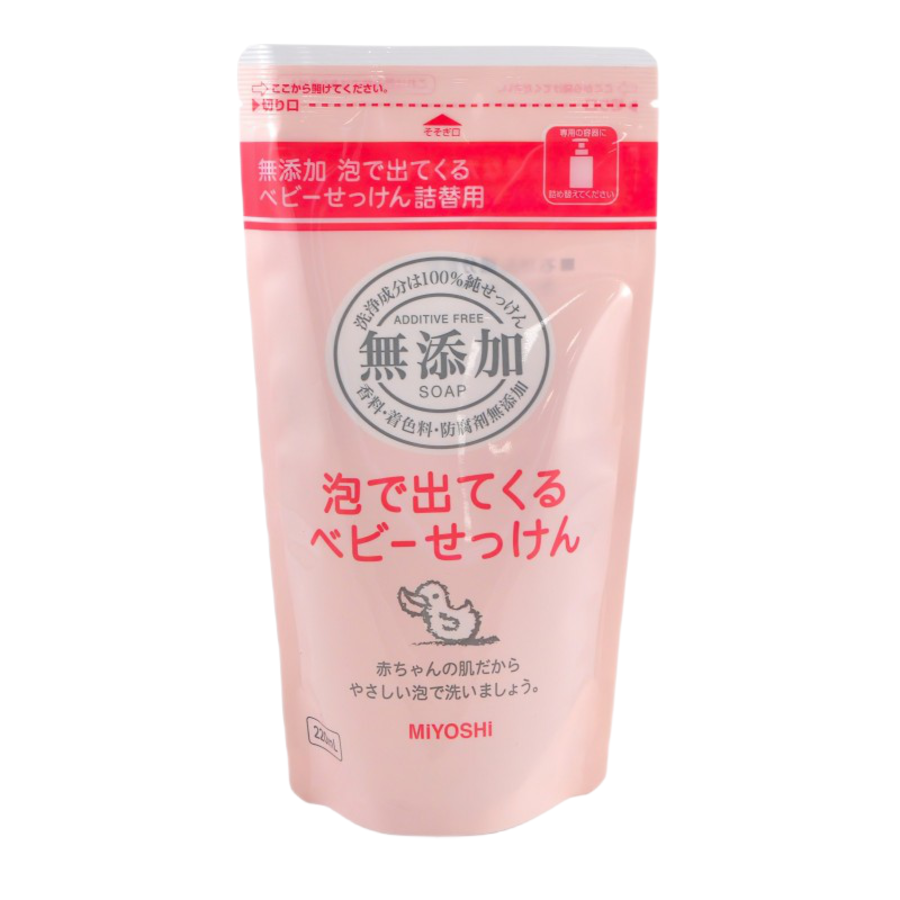 MIYOSHI Additive Free Body Soap, 220мл Мыло жидкое пенящееся на основе натуральных компонентов, з/б