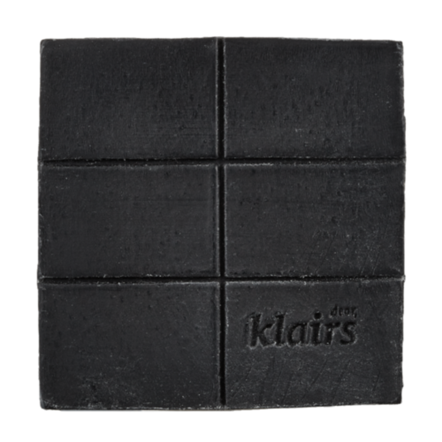 DEAR, KLAIRS Gentle Black Sugar Charcoal Soap, 100г Мыло для очищения пор с древесным углем