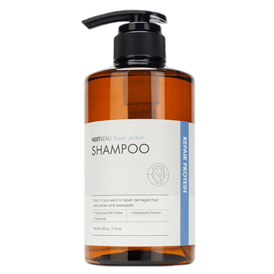 NEXTBEAU Repair Protein Shampoo, 500г Шампунь для сухих волос питательный с кератином