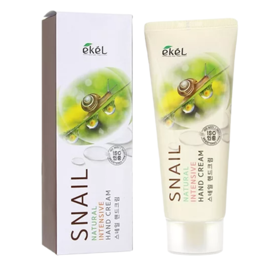 EKEL Snail Natural Intensive Hand Cream, 100мл Крем для рук интенсивный с муцином улитки