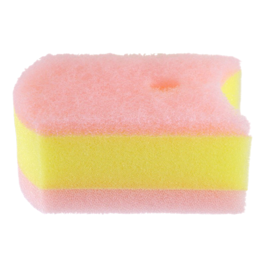 KIKULON Soft Bath Sponge Scouter Non Scratch, 1шт Kikulon Губка для ванной и кухни с антибактериальной пропиткой, трехслойная, мягкий верхний слой