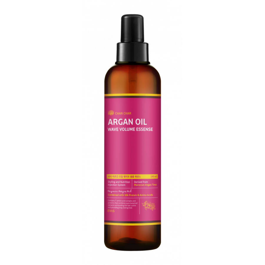 CHAR CHAR Argan Oil Wave Volume Essense, 250мл Эссенция для волос с аргановым маслом
