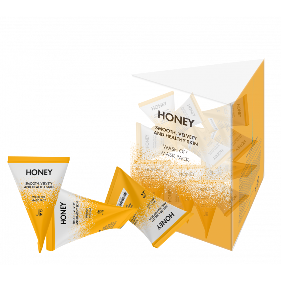 J:ON Honey Smooth Velvety And Healthy Skin Wash Off Mask Pack, 5мл*20шт J:ON Маска для лица с медом