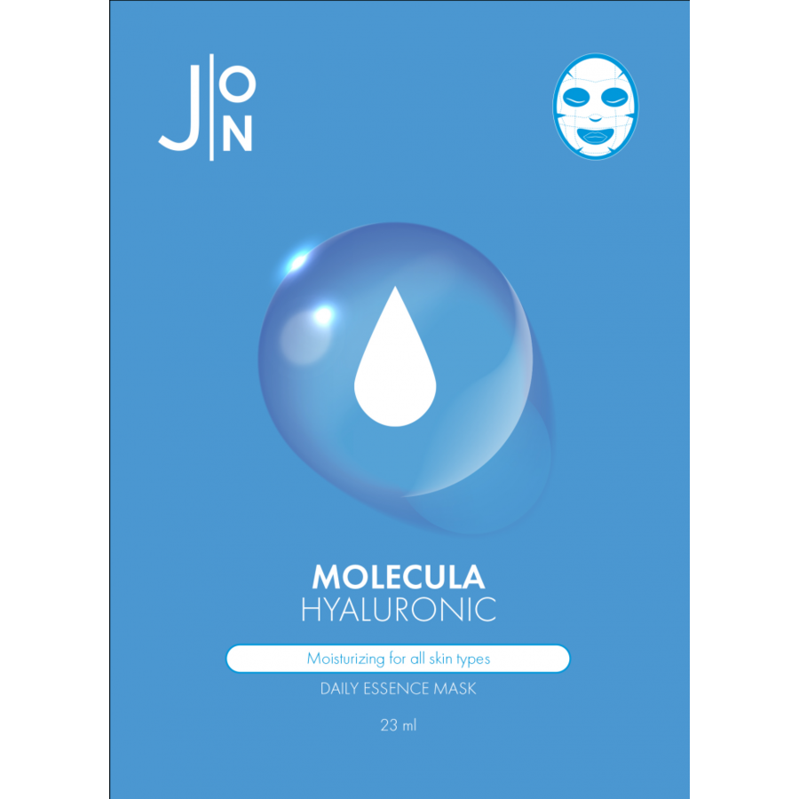 J:ON Molecula Hyaluronic Daily Essence Mask, 23мл Маска для лица тканевая с гиалуроновой кислотой