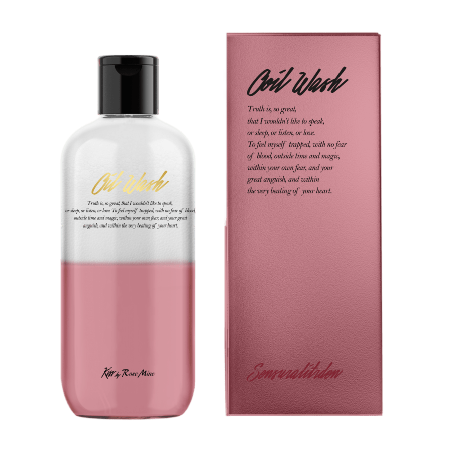 KISS BY ROSEMINE Fragrance Oil Wash Glamour Sensuality, 300мл. Гель для душа двухфазный парфюмированный с древесно-мускусным ароматом