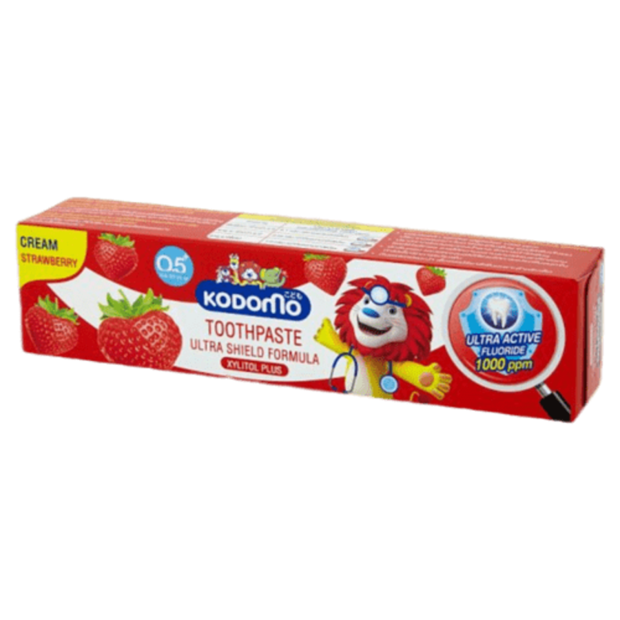 LION Kodomo, 40 гр. Паста зубная для детей с 6 месяцев с ароматом клубники