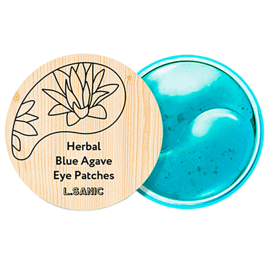 L'SANIC Herbal Blue Agave Hydrogel Eye Patches Патчи для глаз гидрогелевые с экстрактом голубой агавы
