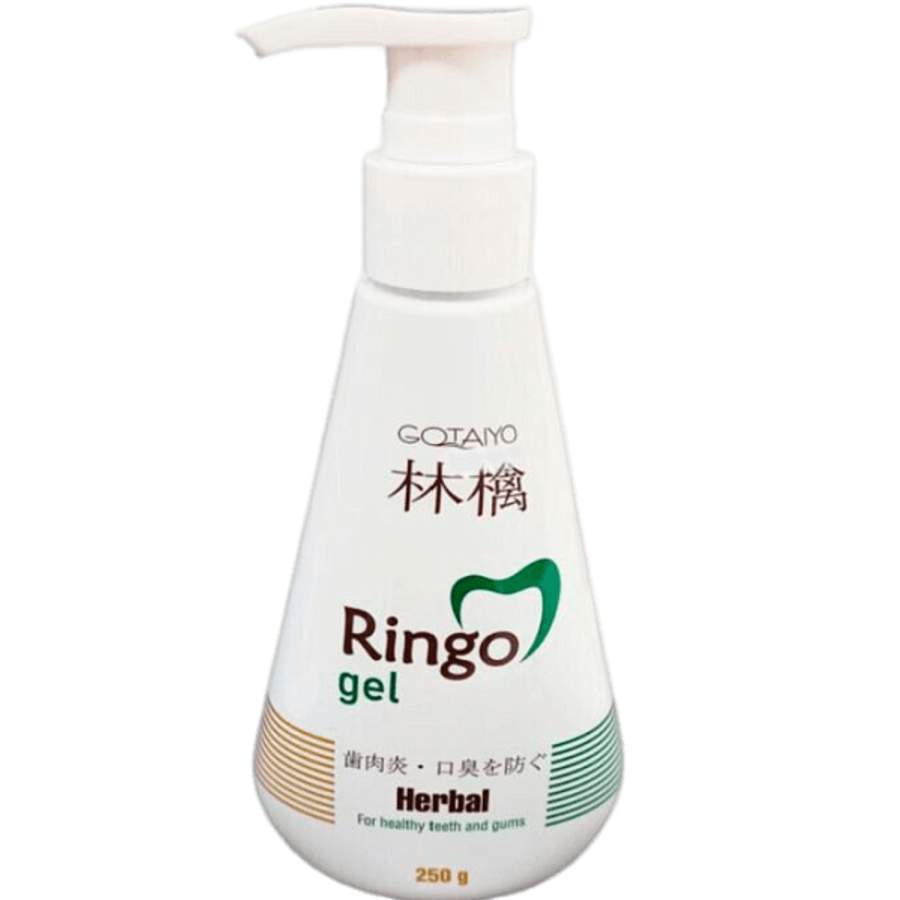 GOTAIYO Ringo Gel Herbal, 250г Gotaiyo Гель-паста зубная отбеливающая с ароматом мятных трав
