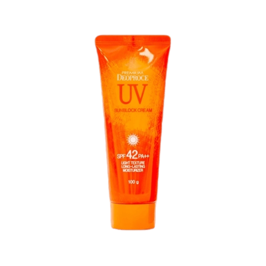 DEOPROCE UV Sunblock Cream SPF42+ PA++, 100г Крем лица и тела солнцезащитный