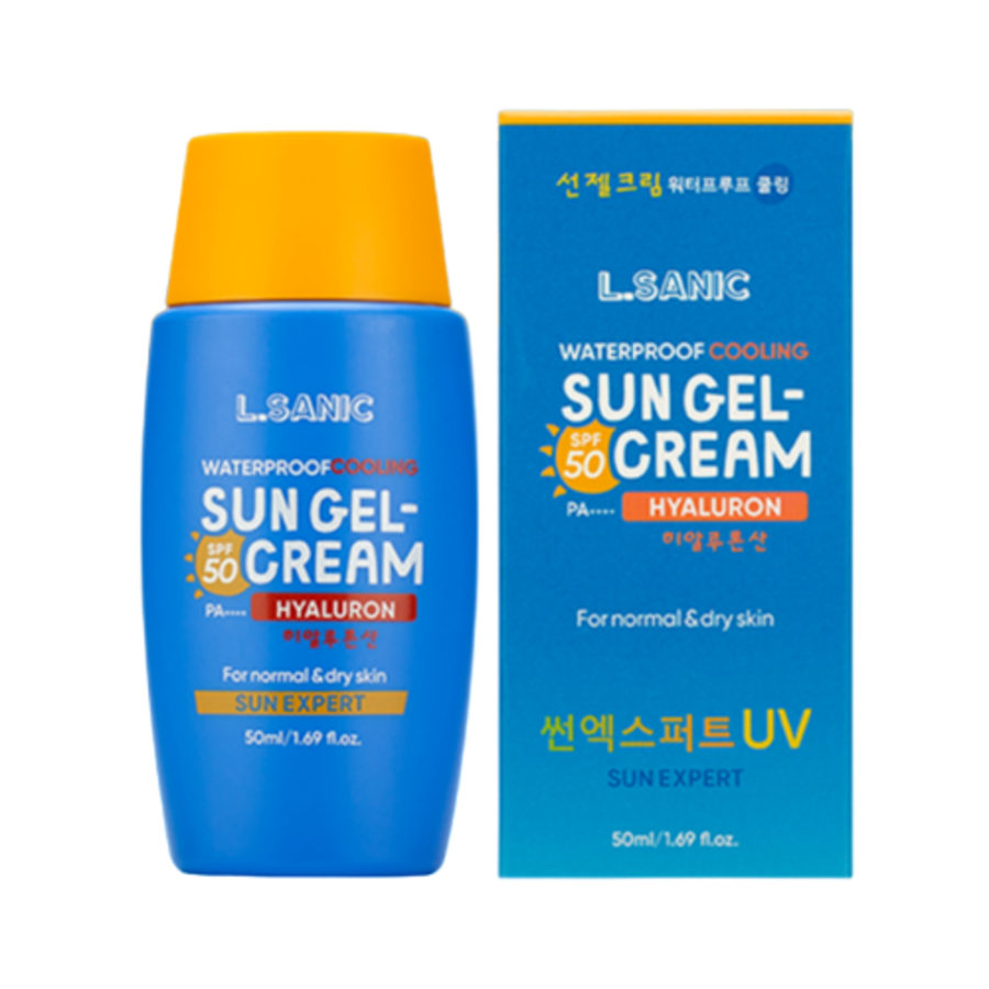 L'SANIC Sun Expert Hyaluronic Acid Gel-Cream SPF50 PA++++, 50мл Гель-крем для лица солнцезащитный