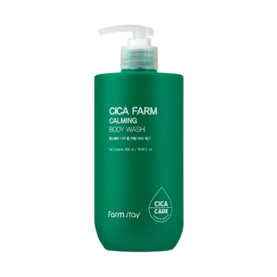 FARMSTAY Cica Farm Cflming Body Wash, 500мл FarmStay Гель для душа успокаивающий с экстрактом центеллы