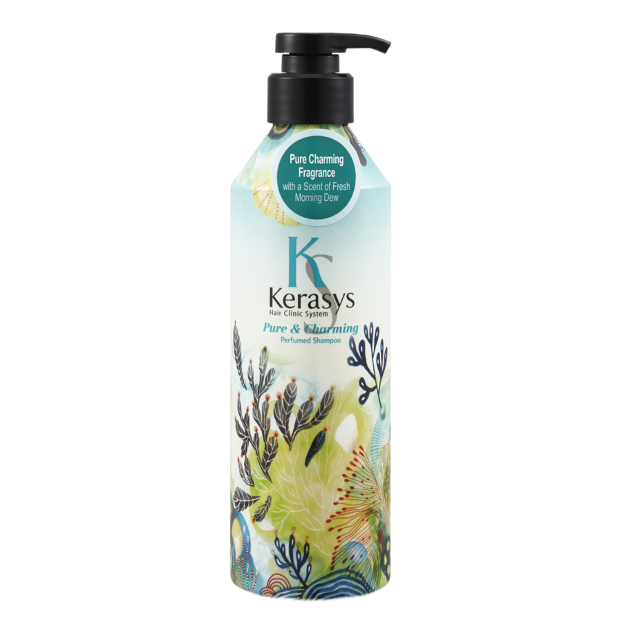 KERASYS Шампунь парфюмированный «шарм» - Pure&Charming Parfumed Shampoo, 400мл