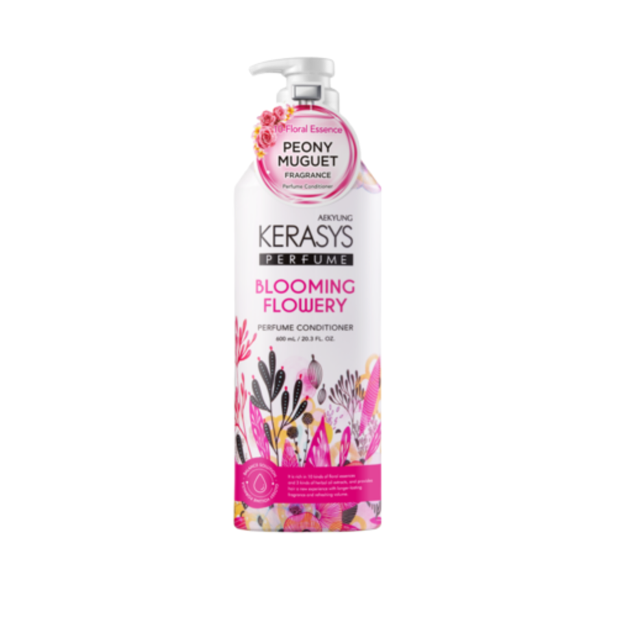 KERASYS Blooming&Flowery Parfumed Rinse, 600мл KeraSys Кондиционер парфюмированный «флер»