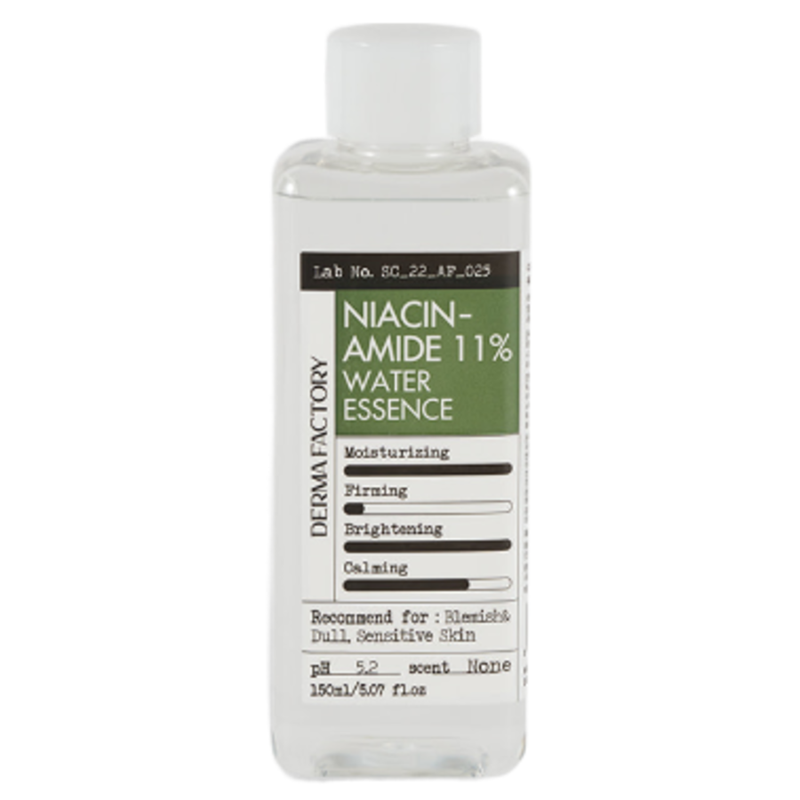 DERMA FACTORY Niacinamide 11% Water Essence, 150мл Derma Factory Тонер-эссенция с ниацинамидом