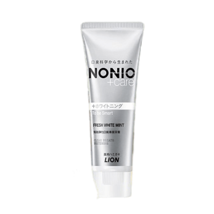 LION Nonio+ Care Fresh White Mint, 130гр. Lion Паста зубная комплексного действия, аромат мяты, грейпфрута и личи