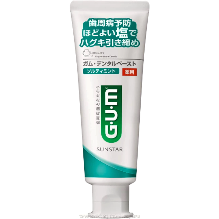 SUNSTAR Gum Dental Paste Salty Mint, 150г Sunstar Паста зубная для защиты зубов и десен, аромат мяты