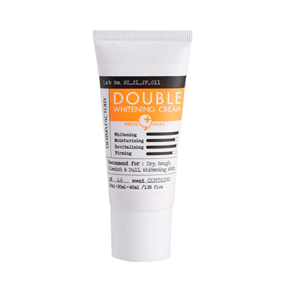 DERMA FACTORY Double Whitening Cream, 40мл Derma Factory Крем для лица двойной с экстрактом облепихи
